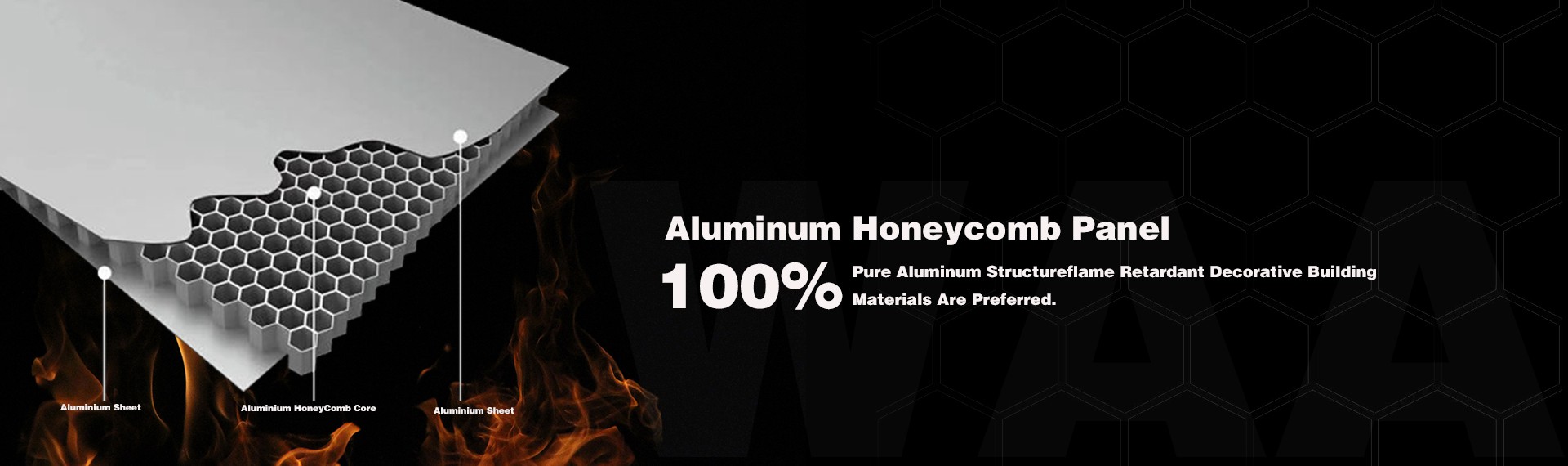 Aluminium Honeycomb Pane Banner